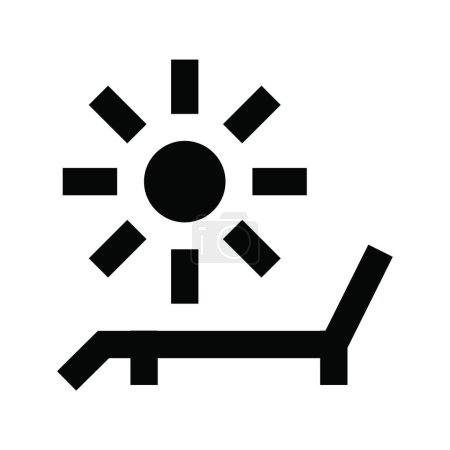 Téléchargez les illustrations : "soleil "icône, illustration vectorielle - en licence libre de droit
