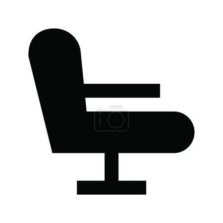 Illustration for Chair  web icon vector illustration - Royalty Free Image