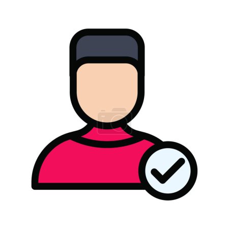 Illustration for "verified " icon, vector illustration - Royalty Free Image
