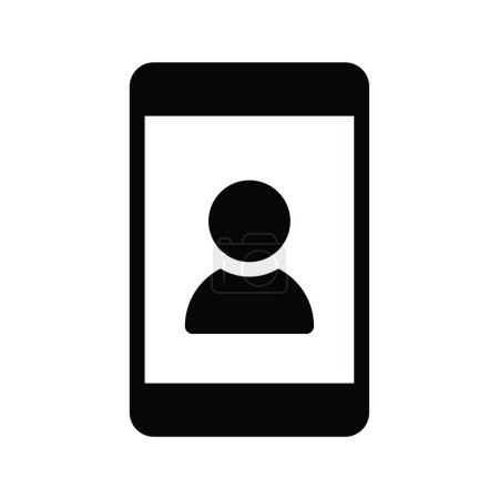 Ilustración de "móvil "icono, ilustración vectorial - Imagen libre de derechos