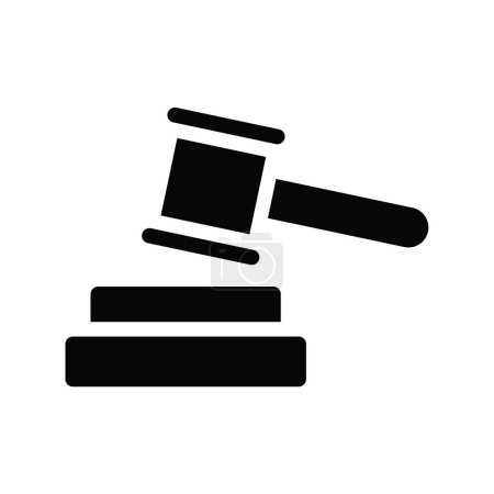 Ilustración de Justicia icono web vector ilustración - Imagen libre de derechos