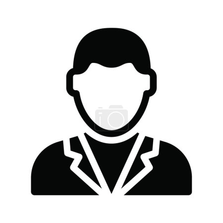 Téléchargez les illustrations : Manager icon vector illustration - en licence libre de droit