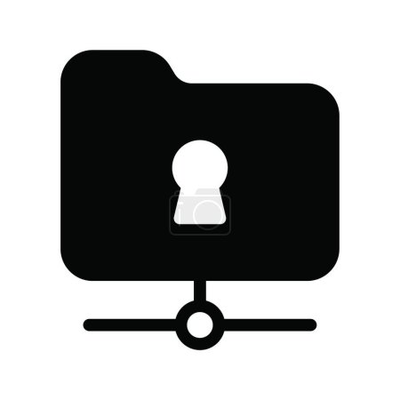 Illustration for "secure " icon, vector illustration - Royalty Free Image