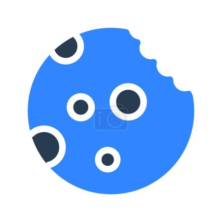 Ilustración de Cookie icono web vector ilustración - Imagen libre de derechos