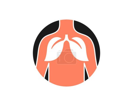 Illustration for "lungs logo icon vector illustration leaves  design" - Royalty Free Image