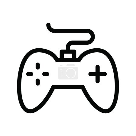 Ilustración de Gamepad web icono vector ilustración - Imagen libre de derechos