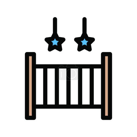 Ilustración de "cochecito "icono, ilustración vectorial - Imagen libre de derechos