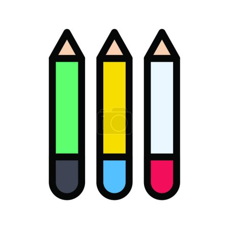 Ilustración de "icono de lápices, ilustración vectorial - Imagen libre de derechos