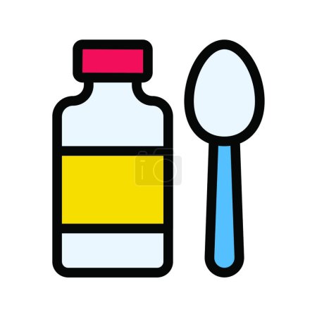 Illustration for "syrup " icon, vector illustration - Royalty Free Image