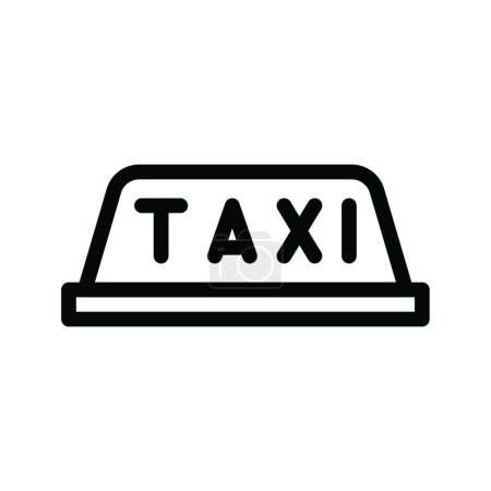 Ilustración de Taxi web icon vector illustration - Imagen libre de derechos