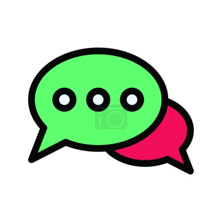 Illustration for Conversation icon, dialog sign, vector - Royalty Free Image