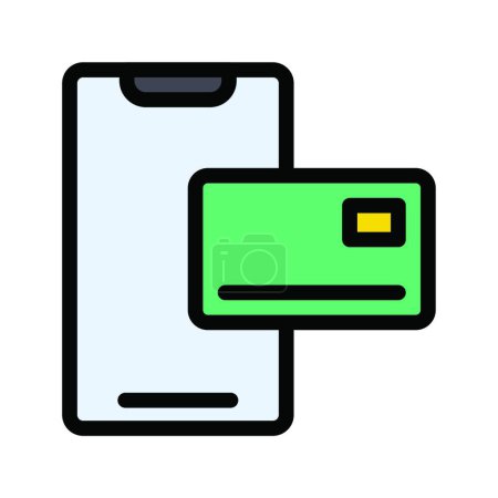 Illustration for "online payment"   vector illustration - Royalty Free Image
