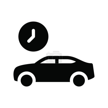 Téléchargez les illustrations : Taxi web icon vector illustration - en licence libre de droit