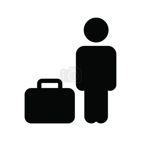 Illustration for Tourist icon vector illustration - Royalty Free Image