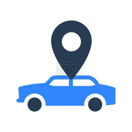 Illustration for Location icon, vector illustration - Royalty Free Image