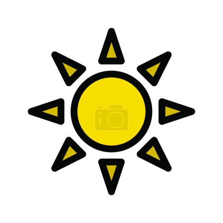 Téléchargez les illustrations : "soleil d'été ", illustration vectorielle simple - en licence libre de droit
