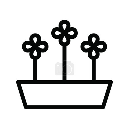 Illustration for Flowers icon vector illustration - Royalty Free Image