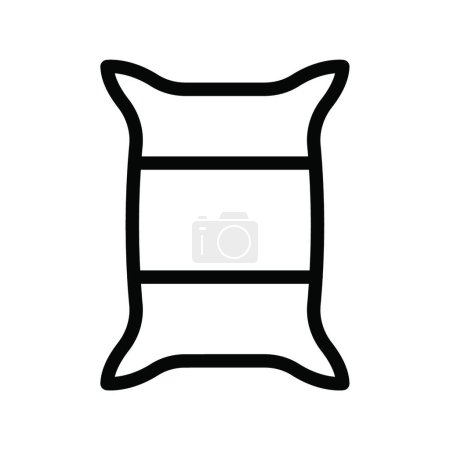 Illustration for Seeds sack icon vector illustration - Royalty Free Image