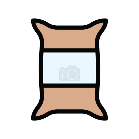 Téléchargez les illustrations : "sac de graines ", illustration vectorielle simple - en licence libre de droit
