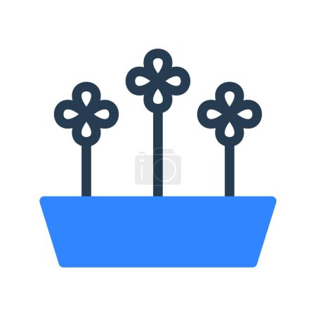 Illustration for Flower icon for web, vector illustration - Royalty Free Image