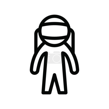 Ilustración de Astronauta icono vector ilustración - Imagen libre de derechos