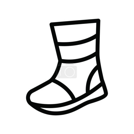 Illustration for Shoe icon vector illustration - Royalty Free Image