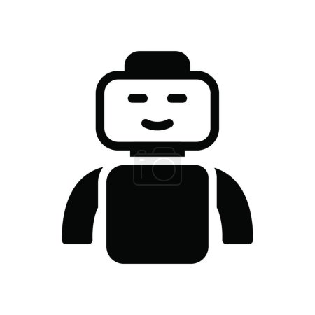 Illustration for "robot", simple vector illustration - Royalty Free Image