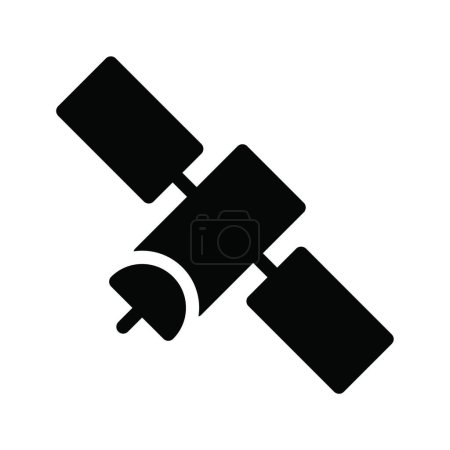 Ilustración de Icono de satélite vector ilustración - Imagen libre de derechos
