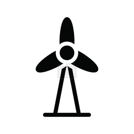 Téléchargez les illustrations : Icône de turbine, illustration vectorielle - en licence libre de droit