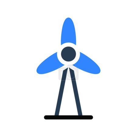 Téléchargez les illustrations : Illustration vectorielle icône turbine - en licence libre de droit