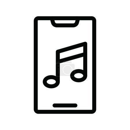 Illustration for Music player icon vector illustration - Royalty Free Image