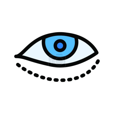Illustration for Eye surgery icon vector illustration - Royalty Free Image
