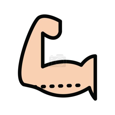 Illustration for "arm " icon, vector illustration - Royalty Free Image