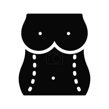 Illustration for "belly " icon, vector illustration - Royalty Free Image
