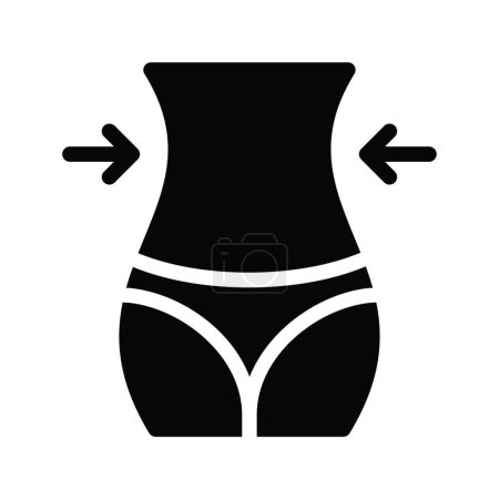 Téléchargez les illustrations : "ventre "icône, illustration vectorielle - en licence libre de droit