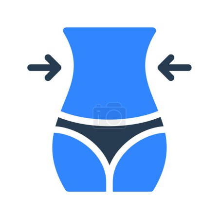 Illustration for "belly " web icon vector illustration - Royalty Free Image