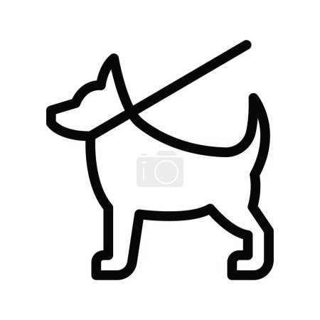 Illustration for Dog   web icon vector illustration - Royalty Free Image