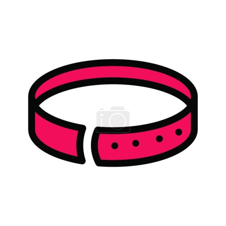 Illustration for Dog belt icon vector illustration - Royalty Free Image