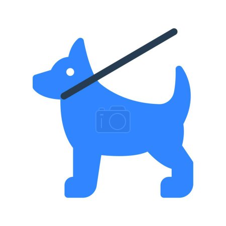 Téléchargez les illustrations : Illustration vectorielle icône chien - en licence libre de droit