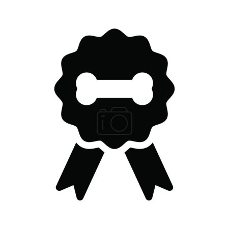 Ilustración de "hueso "icono, ilustración vectorial - Imagen libre de derechos