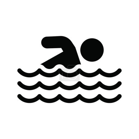 Ilustración de Icono de la piscina, ilustración vectorial - Imagen libre de derechos
