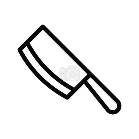 Illustration for "chop " web icon vector illustration - Royalty Free Image