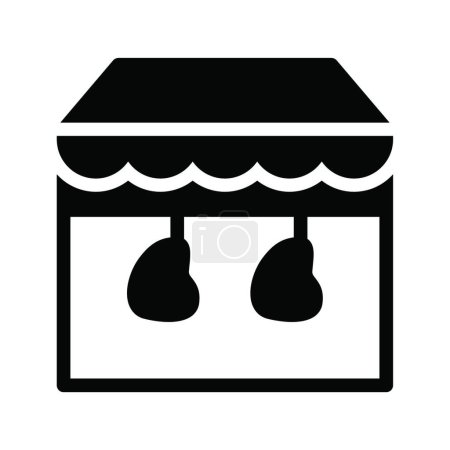 Ilustración de "filete "icono, ilustración de vectores - Imagen libre de derechos