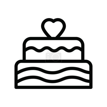 Illustration for Cake icon, vector illustration - Royalty Free Image