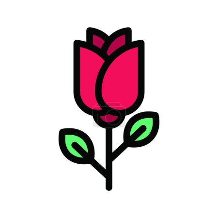Téléchargez les illustrations : Icône de fleur, illustration vectorielle - en licence libre de droit