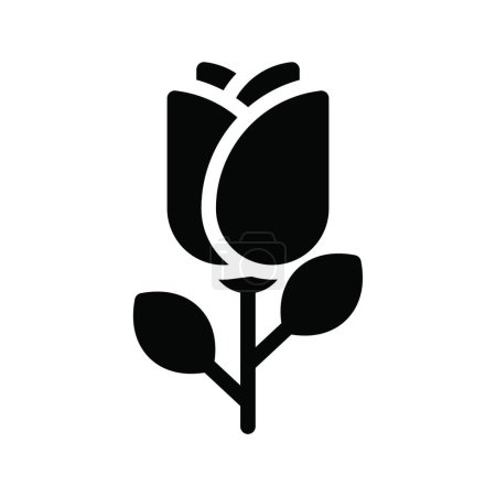 Ilustración de Icono de flor, ilustración vectorial - Imagen libre de derechos