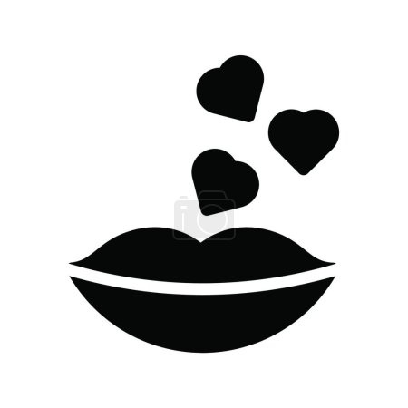 Illustration for "love " web icon vector illustration - Royalty Free Image