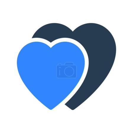Téléchargez les illustrations : "coeur d'amour ", illustration vectorielle simple - en licence libre de droit