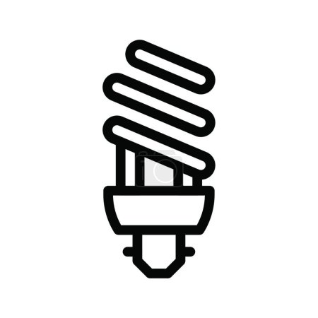 Illustration for Illustration of light bulb icon web page - Royalty Free Image