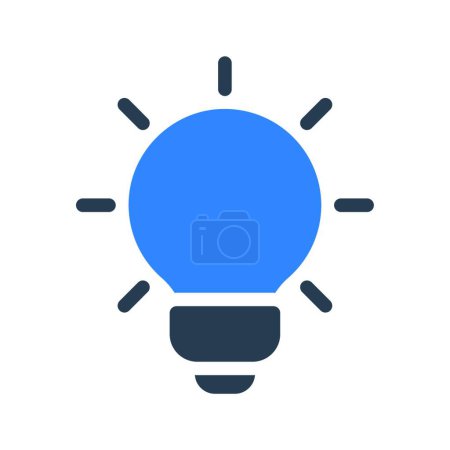 Illustration for Light bulb icon, vector illustration - Royalty Free Image